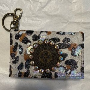Keep It Gypsy up-cycled LV. Keychain and card holder